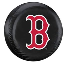 Boston Red Sox Standard Spare Tire Cover w/ Officially Licensed 'B' Logo