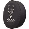 Deer Hunting Jeep Spare Tire Cover - Black Vinyl