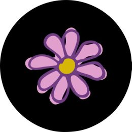 Pink Flower Spare Tire Cover