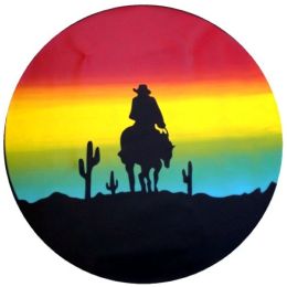 Sunset Cowboy Spare Tire Cover