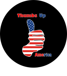 Thumbs UP American Flag Spare Tire Cover