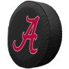 Alabama Tire Cover w/ Crimson Tide Logo - White Vinyl