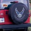 United States Air Force Tire Cover - Black Vinyl
