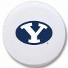 Brigham Young Tire Cover w/ Cougars Logo - Black Vinyl
