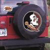 Florida State Tire Cover w/ Seminoles Logo - Black Vinyl