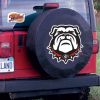 Georgia Tire Cover w/ Bulldogs Logo - Black Vinyl
