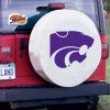 Kansas State Tire Cover w/ Wildcats Logo - White Vinyl