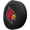 Louisville Tire Cover w/ Cardinals Logo - Black Vinyl