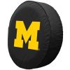 Michigan Tire Cover w/ Wolverines Logo - Black Vinyl