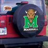 Marshall Tire Cover w/ Thundering Herd Logo - Black Vinyl