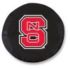 NC State Tire Cover w/ Wolfpack Logo - Black Vinyl