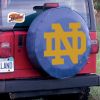 Notre Dame Tire Cover w/ Irish ND Logo - Blue Vinyl