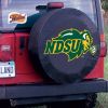 North Dakota State Tire Cover w/ Bison Logo - Black Vinyl