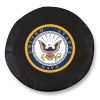 United States Navy Tire Cover - Black Vinyl