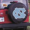 North Carolina Tire Cover w/ Tar Heels Logo - Black Vinyl