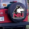 Northern Illinois Tire Cover w/ Huskies Logo - Black Vinyl
