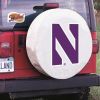 Northwestern Tire Cover w/ Wildcats Logo - White Vinyl