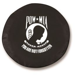 POW-MIA Tire Cover - Black Vinyl