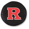 Rutgers Tire Cover w/ Scarlet Knights Logo - Black Vinyl