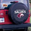 Southern Illinois Tire Cover w/ Salukis Logo - Black Vinyl
