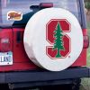 Stanford Tire Cover w/ Cardinals Logo - White Vinyl