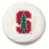 Stanford Tire Cover w/ Cardinals Logo - White Vinyl