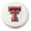Texas Tech Tire Cover w/ Red Raiders Logo - White Vinyl