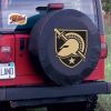 US Military Academy Tire Cover w/ Military Logo - Black Vinyl