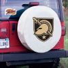 US Military Academy Tire Cover w/ Military Logo - White Vinyl