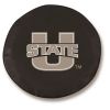 Utah State Tire Cover w/ Aggies Logo - Black Vinyl