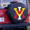Virginia Military Institute Tire Cover w/ Military Logo - Black Vinyl