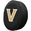 Vanderbilt Tire Cover w/ Commodores Logo - Black Vinyl