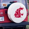 Washington State Tire Cover w/ Cougars Logo - White Vinyl