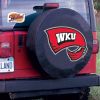 Western Kentucky Tire Cover w/ Hilltoppers Logo - Black Vinyl