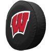 Wisconsin Tire Cover w/ Badgers W Logo - Black Vinyl