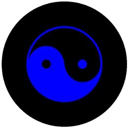 Yin Yang Blue Spare Tire Cover