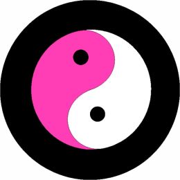 Yin Yang Pink Spare Tire Cover