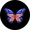 American Flag Butterfly for Patriotism Spare Tire Cover