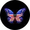 American Flag Butterfly for Patriotism Spare Tire Cover