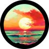 Ocean Sunrise Spare Tire Cover