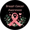 Pink Ribbon w/ Leaves and Hearts Spare Tire Cover