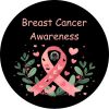 Pink Ribbon w/ Leaves and Hearts Spare Tire Cover