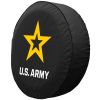 United States Army Tire Cover - Black Vinyl