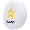 United States Army Tire Cover - White Vinyl