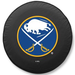 Buffalo Tire Cover w/ Sabres Logo - Black Vinyl