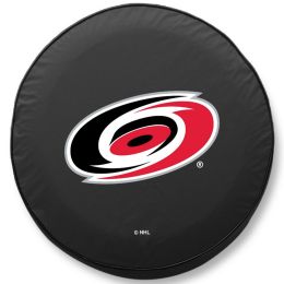 Carolina Tire Cover w/ Hurricanes Logo - Black Vinyl