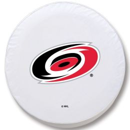 Carolina Tire Cover w/ Hurricanes Logo - White Vinyl