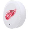 Detroit Tire Cover w/ Red Wings Logo - White Vinyl