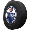 Edmonton Tire Cover w/ Oilers Logo - Black Vinyl