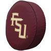 Florida State Tire Cover w/ Seminoles FSU Logo - Burgundy Vinyl